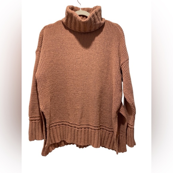 Aerie Cozy Brown Turtleneck Sweater size XS - Picture 1 of 3